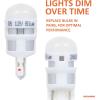 imageSYLVANIA  2825 T10 W5W ZEVO LED White Bulb  Bright LED Bulb Ideal for Interior Lighting  Map Dome Trunk Cargo and License Plate Contains 1 BulbBlue