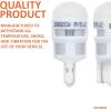 imageSYLVANIA  2825 T10 W5W ZEVO LED White Bulb  Bright LED Bulb Ideal for Interior Lighting  Map Dome Trunk Cargo and License Plate Contains 1 BulbWhite