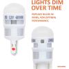 imageSYLVANIA  2825 T10 W5W ZEVO LED White Bulb  Bright LED Bulb Ideal for Interior Lighting  Map Dome Trunk Cargo and License Plate Contains 1 BulbWhite