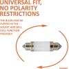 imageSYLVANIA  2825 T10 W5W ZEVO LED White Bulb  Bright LED Bulb Ideal for Interior Lighting  Map Dome Trunk Cargo and License Plate Contains 1 BulbWhite