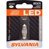 imageSYLVANIA  2825 T10 W5W ZEVO LED White Bulb  Bright LED Bulb Ideal for Interior Lighting  Map Dome Trunk Cargo and License Plate Contains 1 BulbWhite