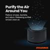 imageSYLVANIA  Airzing Mini Air Purifier  Vehicle Car Home Office  Air Ionizer USBC powered Reduces Odors Smoke Pets Dandruff Reusable Filter Portable Quiet UV Light DC 5V 05A