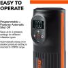 imageSYLVANIA  Handheld Rechargeable Tire Inflator  Portable Air Compressor for Car ampamp Bikes  Mount to Bike  Cordless Car Tire Pump  Digital Inflator Pump with Power Bank
