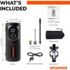 imageSYLVANIA  Handheld Rechargeable Tire Inflator  Portable Air Compressor for Car ampamp Bikes  Mount to Bike  Cordless Car Tire Pump  Digital Inflator Pump with Power Bank