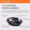 imageSYLVANIA  LED Light Bar Wiring Harness Kit  Weatherproof Deutsch Connector 12V On Off Switch Power Relay Blade Fuse Off Road Lights LED Work Light Spot Flood Combo Single Lightbar 1PC