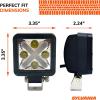 imageSYLVANIA  LED Pod 3 Inch Cube Light  Dual Mode Accent plus Flood Light 1800 Raw Lumens Best Off Road Driving Work Light Truck Car Boat ATV UTV SUV 4x4 1 PC