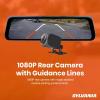 imageSYLVANIA  Roadsight Mirror Dash Camera and Backup Camera  340 Degree View  HD 1080p Elastic Mount 32GB Memory Card GSensor 966quot LED IPS Touch Screen Truck Car Taxi