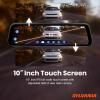 imageSYLVANIA  Roadsight Mirror Dash Camera and Backup Camera  340 Degree View  HD 1080p Elastic Mount 32GB Memory Card GSensor 966quot LED IPS Touch Screen Truck Car Taxi