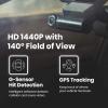 imageSYLVANIA  Roadsight Stealth Dash Camera  140 Degree View HD 1440p 16GB SD Memory Card Included Loop Recording GSensor Screenless Parking Mode GPS Mobile App Taxi Truck Car