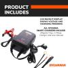 imageSYLVANIA  Smart Charger  HeavyDuty Portable Car Battery Charger  Makes Car Charging Easy  Use as Battery Maintainer  6V or 12V Voltage Output  6 AMP