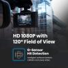 imageSYLVANIA Roadsight Plus Dash Camera  120 Degree View HD 1080p 16GB SD Memory Card Included Loop Recording GSensor 2 inch LED IPS Screen Parking Mode Night Vision Mobile App Taxi Car