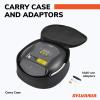 imageSylvania Pro Portable Tire Inflator  Functions as a Portable Air Compressor  For Cars Tires Bikes ampamp More  Digital Dial on Car Tire Inflator  3 Piece Adapter Set