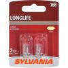 imageSYLVANIA  168 Long Life Miniature  Bulb Ideal for Interior Lighting  Map Dome Truck Cargo and License Plate Contains 2 Bulbs