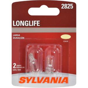 imageSYLVANIA  2825 Long Life Miniature  Bulb Ideal for Interior Lighting  Map Dome and License Plate Contains 2 Bulbs