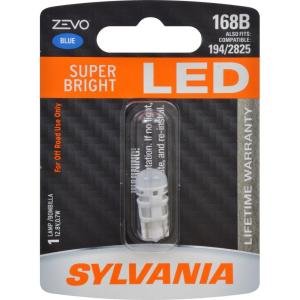 imageSYLVANIA  2825 T10 W5W ZEVO LED White Bulb  Bright LED Bulb Ideal for Interior Lighting  Map Dome Trunk Cargo and License Plate Contains 1 BulbBlue