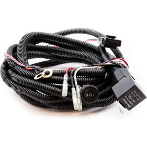 imageSYLVANIA  LED Light Bar Wiring Harness Kit  3Pole Power Switch 12V On Off On Switch Power Relay Blade Fuse Off Road Lights LED Work Light Spot Flood Combo 1 Lightbar 1PC