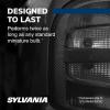 imageSYLVANIA  168 SilverStar Mini Bulb  Brighter and Whiter Light Ideal for Interior Lighting Center High Mount Stop Light CHMSL and more Contains 2 Bulbs