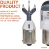imageSYLVANIA  3057 ZEVO LED Red Bulb  Bright LED Bulb Ideal for Stop and Tail Lights Contains 2 BulbsAmber