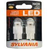 imageSYLVANIA  3057 ZEVO LED Red Bulb  Bright LED Bulb Ideal for Stop and Tail Lights Contains 2 BulbsAmber