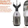 imageSYLVANIA  3057 ZEVO LED Red Bulb  Bright LED Bulb Ideal for Stop and Tail Lights Contains 2 BulbsAmber