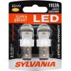 imageSYLVANIA  3057 ZEVO LED Red Bulb  Bright LED Bulb Ideal for Stop and Tail Lights Contains 2 BulbsAmber