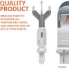 imageSYLVANIA  3057 ZEVO LED Red Bulb  Bright LED Bulb Ideal for Stop and Tail Lights Contains 2 BulbsAmber