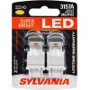 imageSYLVANIA  3057 ZEVO LED Red Bulb  Bright LED Bulb Ideal for Stop and Tail Lights Contains 2 BulbsAmber