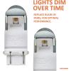 imageSYLVANIA  3057 ZEVO LED Red Bulb  Bright LED Bulb Ideal for Stop and Tail Lights Contains 2 BulbsRed