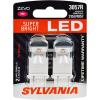 imageSYLVANIA  3057 ZEVO LED Red Bulb  Bright LED Bulb Ideal for Stop and Tail Lights Contains 2 BulbsRed