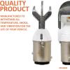 imageSYLVANIA  3057 ZEVO LED Red Bulb  Bright LED Bulb Ideal for Stop and Tail Lights Contains 2 BulbsRed
