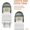 imageSYLVANIA  3157 ZEVO LED White Bulb  Bright LED Bulb Ideal for Daytime Running Lights DRL and BackUpReverse Lights Contains 2 Bulbs