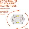 imageSYLVANIA  3157 ZEVO LED White Bulb  Bright LED Bulb Ideal for Daytime Running Lights DRL and BackUpReverse Lights Contains 2 Bulbs