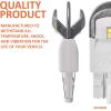 imageSYLVANIA  7443 T20 ZEVO LED White Bulb  Bright LED Bulb Ideal for Daytime Running Lights DRL and BackUpReverse Lights Contains 2 Bulbs