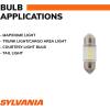 imageSYLVANIA  DE3175 31mm Festoon LED White Mini Bulb  Bright LED Bulb Ideal for Interior Lighting  Map Dome Cargo and License Plate Contains 1 Bulb