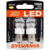 imageSYLVANIA  3057 ZEVO LED Red Bulb  Bright LED Bulb Ideal for Stop and Tail Lights Contains 2 BulbsAmber