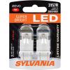 imageSYLVANIA  3157 ZEVO LED Red Bulb  Bright LED Bulb Ideal for Stop and Tail Lights Contains 2 Bulbs