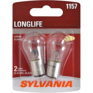 imageSYLVANIA  1157 Long Life Miniature  Bulb Ideal for Daytime Running Lights DRL and BackUpReverse Lights Contains 2 Bulbs