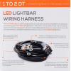 imageSYLVANIA  LED Light Bar Wiring Harness Kit  Weatherproof Deutsch Connectors 12V On Off Switch Power Relay Blade Fuse Off Road Lights LED Work Light Spot Flood Combo 2 Lightbars 1PC