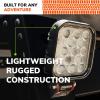 imageSYLVANIA  Rugged 4 Inch Cube LED Light Pod  Lifetime Limited Warranty  Flood Light 2100 Raw Lumens Off Road Driving Work Light Truck Car Boat ATV UTV SUV 4x4 1 PC