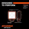 imageSYLVANIA  Slim 3 Inch Cube LED Light Pod  Lifetime Limited Warranty  Flood Light 950 Raw Lumens Off Road Driving Work Light Truck Car Boat ATV UTV SUV 4x4 2 PC