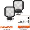 imageSYLVANIA Rugged 3 Inch Cube LED Light Pods  Lifetime Limited Warranty  Flood Light 1400 Raw Lumens Off Road Driving Work Light Truck Tractor Boat ATV UTV SUV 4x4 2 PC