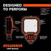 imageSYLVANIA Rugged 3 Inch Cube LED Light Pods  Lifetime Limited Warranty  Flood Light 1400 Raw Lumens Off Road Driving Work Light Truck Tractor Boat ATV UTV SUV 4x4 2 PC