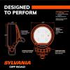 imageSYLVANIA Rugged 3 Inch Round LED Light Pods  Lifetime Limited Warranty  Flood Light 1400 Raw Lumens Off Road Driving Work Light Truck Boat Tractor ATV UTV SUV 4x4 2 PC