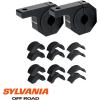 imageSYLVANIA Universal Bar Mount Bracket Clamp Kit for LED Lights and Accessories Fits Tubes Measuring 1quot 15quot 175quot ampamp 2quot inch Diameter