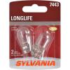 imageSYLVANIA  7443 Long Life Miniature  Bulb Ideal for Daytime Running Lights DRL and BackUpReverse Lights Contains 2 Bulbs