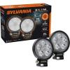 imageSYLVANIA  Slim 3 Inch Round LED Pod  Lifetime Limited Warranty  Spot Light 950 Raw Lumens Off Road Driving Work Light for Truck Car Boat ATV UTV SUV 4x4 2 PC