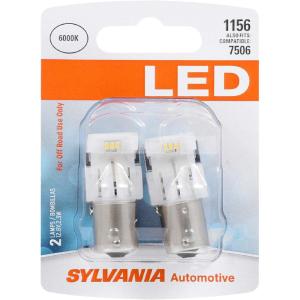 imageSYLVANIA  1157 LED White Mini Bulb  Bright LED Bulb Ideal for Daytime Running Lights DRL and BackUpReverse Lights Contains 2 BulbsWhite