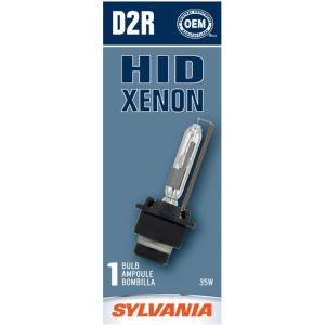 imageSYLVANIA  D2R Basic HID High Intensity Discharge Headlight Bulb  High Performance Bright White and Durable Lamp Contains 1 Bulb