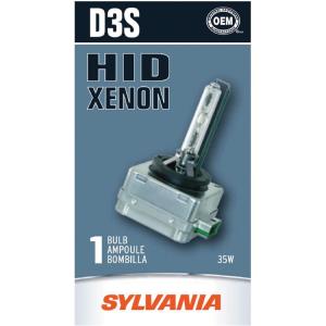 imageSYLVANIA  D3S Basic HID High Intensity Discharge Headlight Bulb  High Performance Bright White and Durable Lamp Contains 1 Bulb