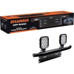 imageSYLVANIA  Universal License Plate Bracket  Lifetime Limited Warranty Easy to Install Off Road LED Work Light Off Road Light Truck Boat ATV UTV SUV 4x4 1 PC